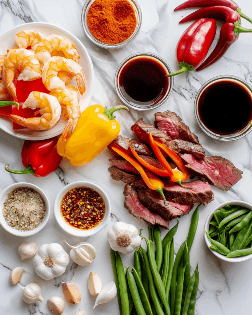 firecracker shrimp steak ingredients