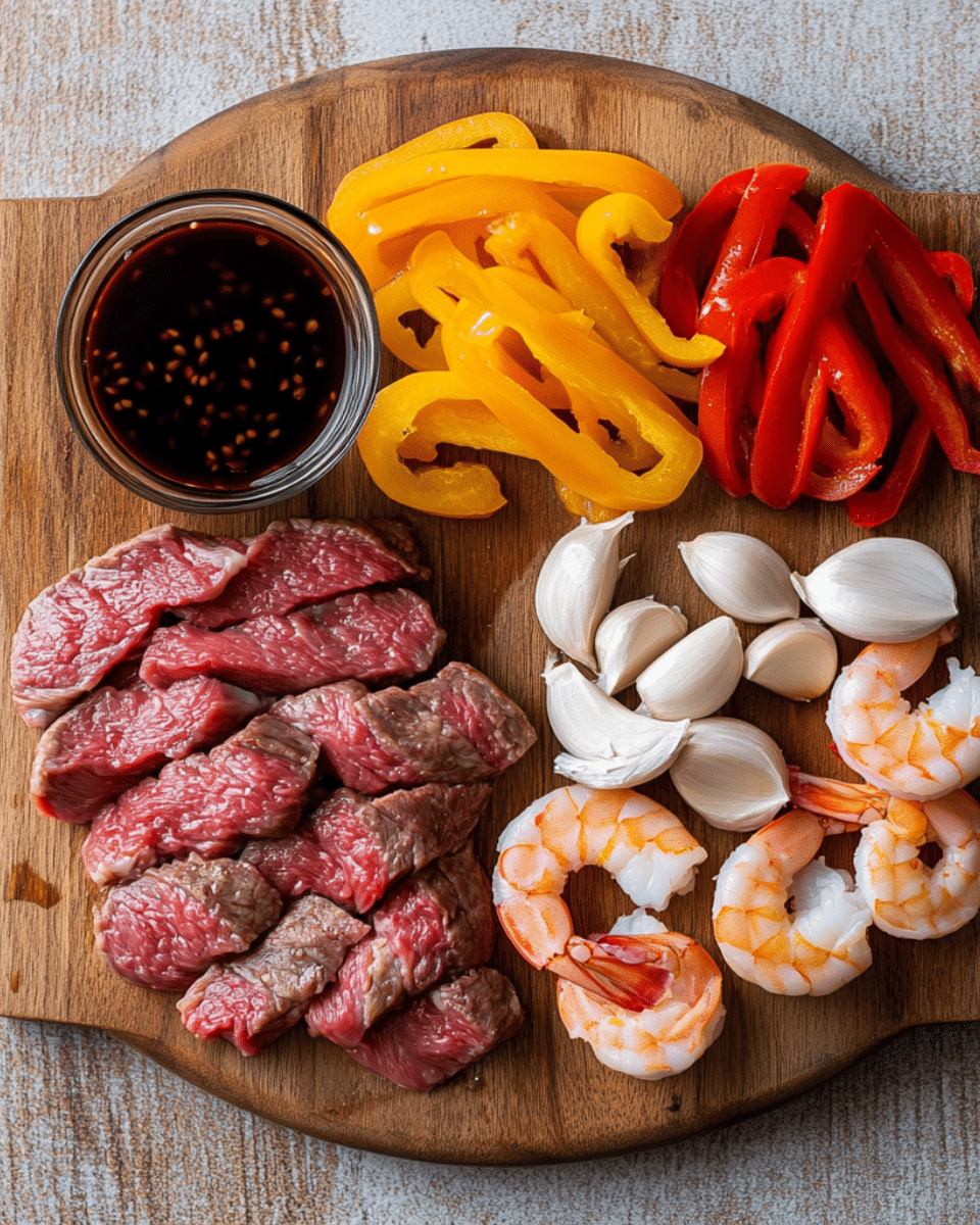 firecracker steak shrimp ingredients 1